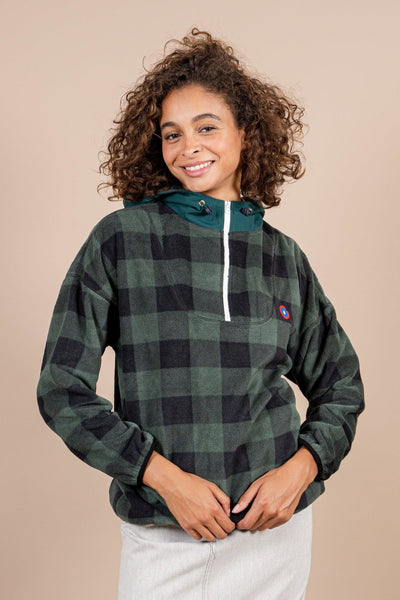 Belleville - Fleece Sweat - Flotte #couleur_sapin-tartan