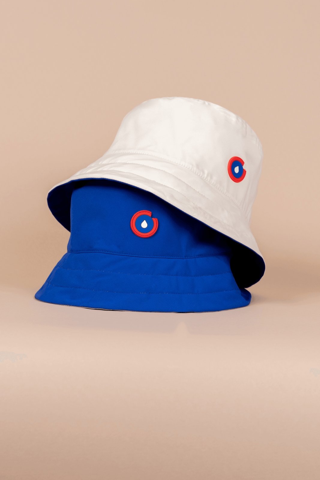 Reversible Bucket Hat - Waterproof - Flotte #couleur_bleu-coquille