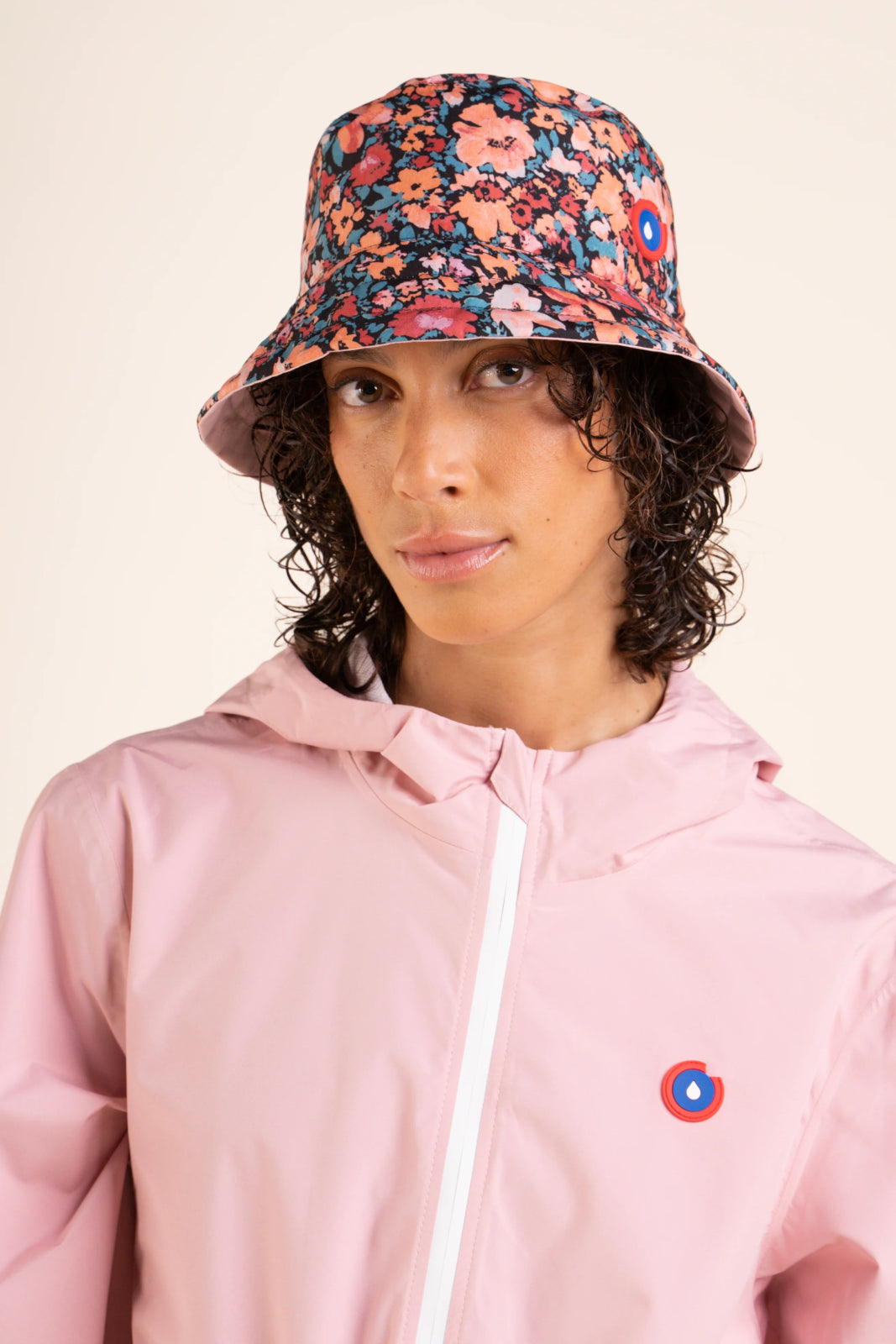 Reversible Bucket Hat - Waterproof Bucket Hat - Flotte #couleur_blossom-bonbon