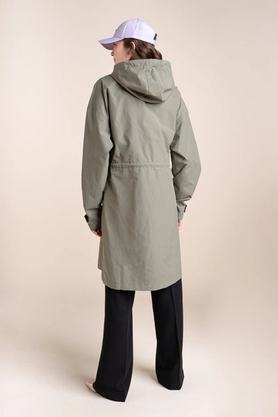 Caumartin - Long oversize waterproof jacket - Flotte #couleur_kaki