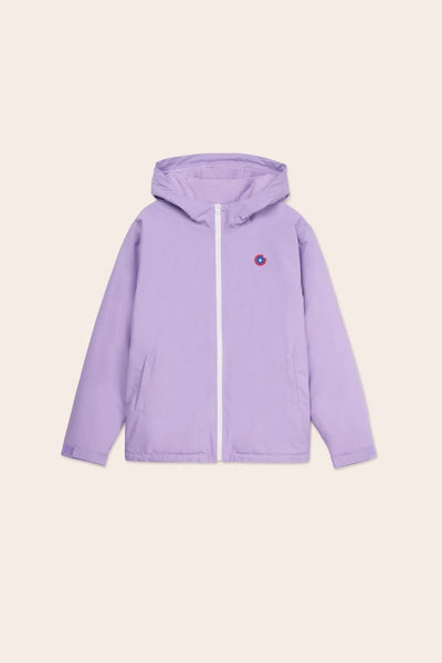 Lazare short waterproof parka with fleece lining #couleur_lilas