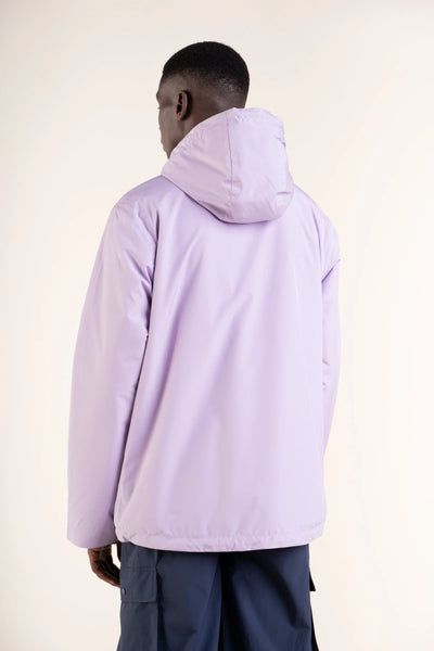 Lazare short waterproof parka with fleece lining #couleur_lilas