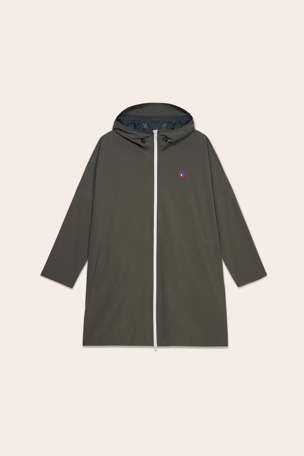 iberté - Rain cape - Baggable windbreaker jacket - Flotte #couleur_kaki