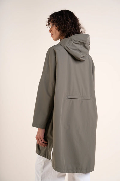 Liberté - Rain cape - Baggable windbreaker jacket - Flotte #couleur_kaki