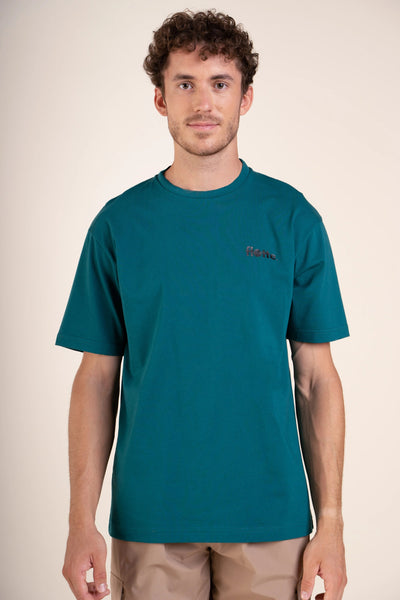 Temple water-repellent T-shirt in 100% cotton, made in Portugal #couleur_sapin