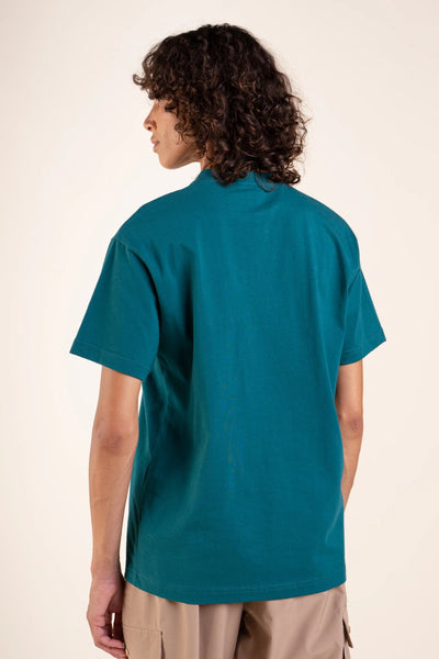 Temple water-repellent T-shirt in 100% cotton, made in Portugal #couleur_sapin
